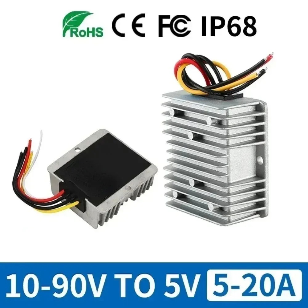 DC 10-90V to 5V Converter 5Vol - 72V 15A Fast Charger ulasan dan harga