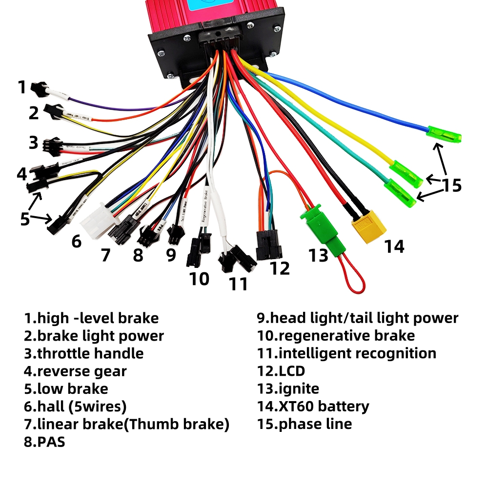 36V 48V 60V 800W 1000W 1200W M - Kelly Kls7230S Controller ulasan dan harga
